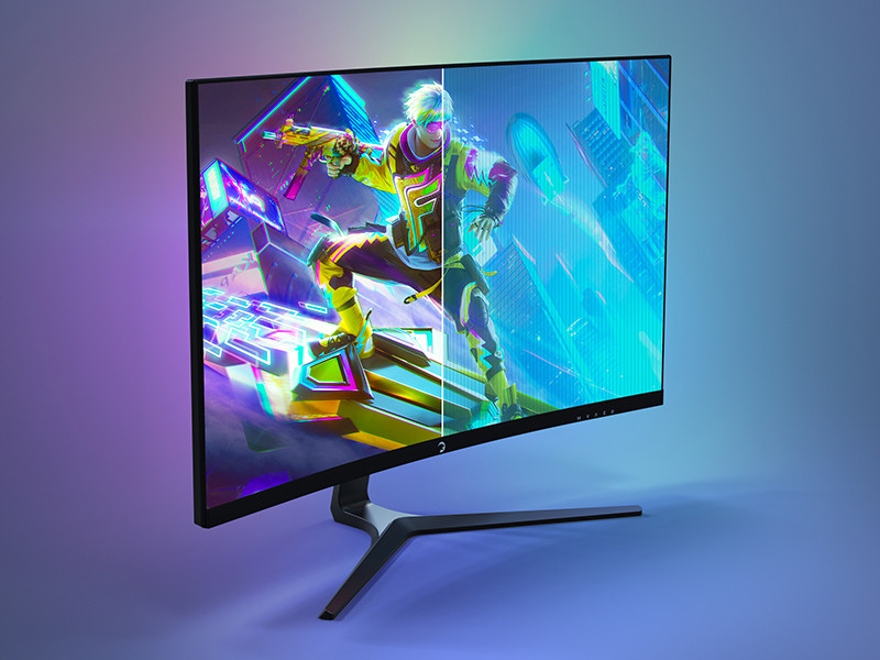 GamePower 27″ Vivid V80 Fast VA Panel Curved RGB 300Hz 0.5ms FHD 2x2W Speaker Gaming Monitör