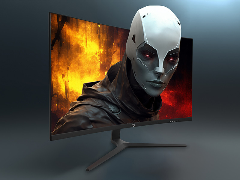 GamePower 27″ Vivid V80 Fast VA Panel Curved RGB 300Hz 0.5ms FHD 2x2W Speaker Gaming Monitör