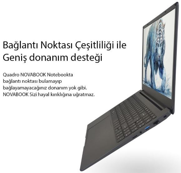 Quadro Novabook IN16-825P-CS Intel Core i5 1035G7 8GB 256GB SSD Freedos 15.6″ FHD Taşınabilir Bilgisayar