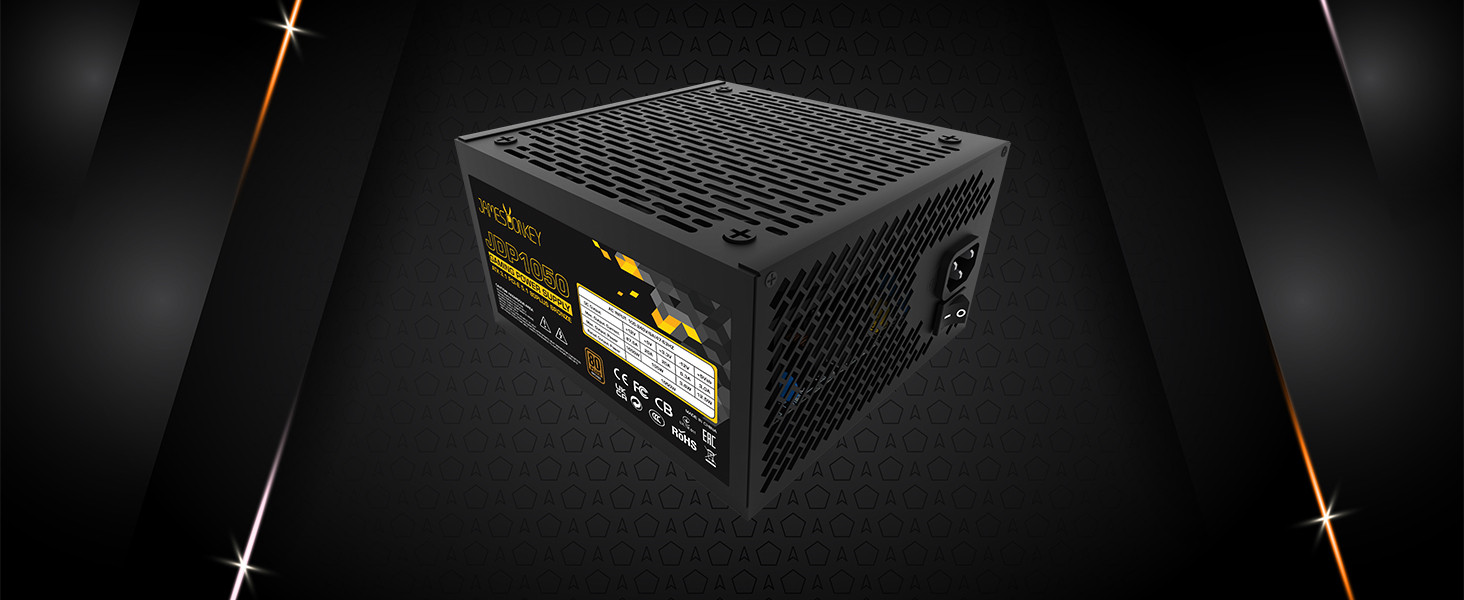 James Donkey JDP1050 APFC 12CM 1050W Bronze 80+ ATX 3.1 PCI-E 5.1 Power Supply