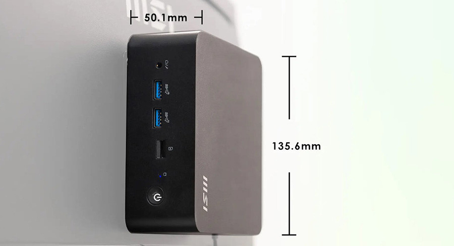 MSI CUBI NUC 1M-012BEU CORE 7 150U FDOS MINI DT BAREBONE PC