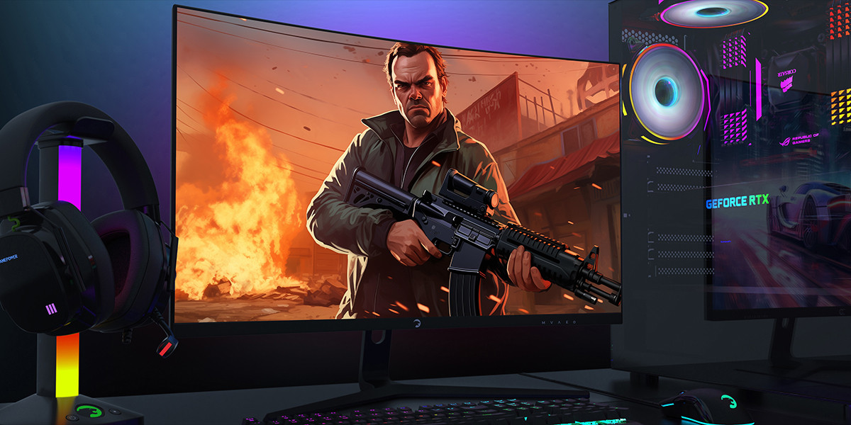 GamePower Vivid V60 27&amp;amp;#039;&amp;amp;#039; Curved RGB 240Hz 0.5ms FHD 1500R Curved 2x2W Speaker VA Gaming Monitör
