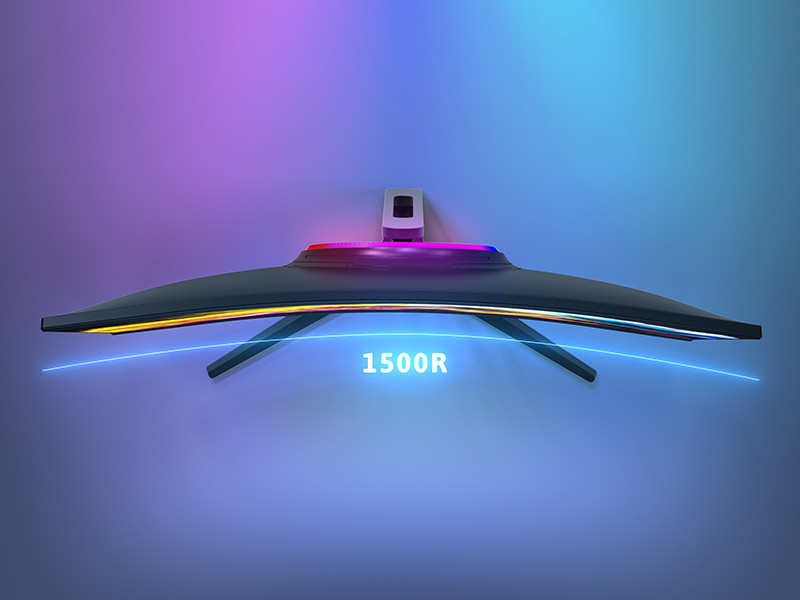 GamePower Vivid V60 27&amp;amp;#039;&amp;amp;#039; Curved RGB 240Hz 0.5ms FHD 1500R Curved 2x2W Speaker VA Gaming Monitör