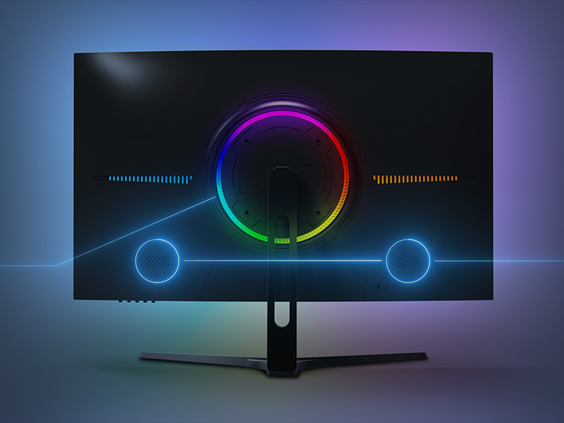 GamePower Vivid V60 27&amp;amp;#039;&amp;amp;#039; Curved RGB 240Hz 0.5ms FHD 1500R Curved 2x2W Speaker VA Gaming Monitör