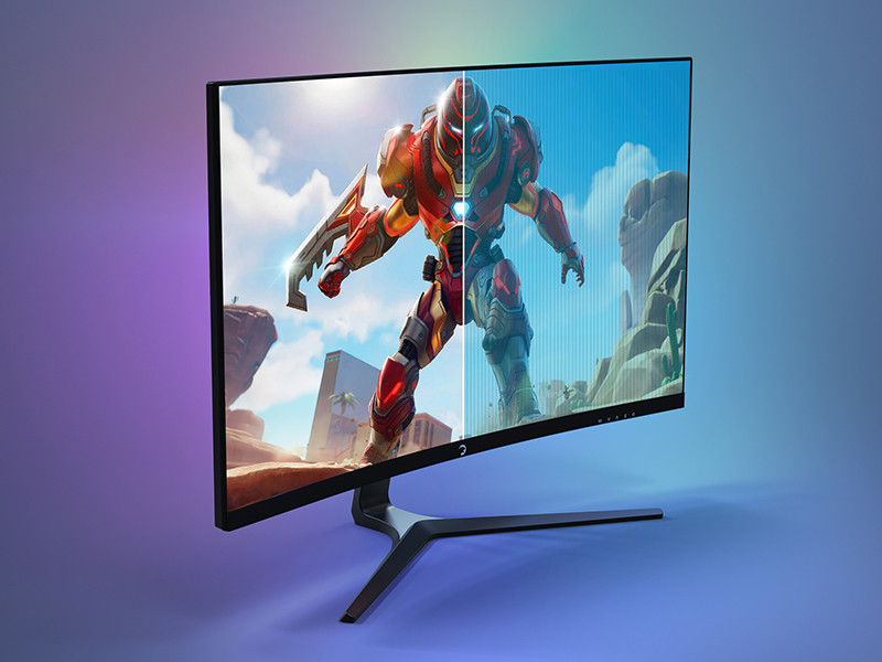 GamePower Vivid V60 27&amp;amp;#039;&amp;amp;#039; Curved RGB 240Hz 0.5ms FHD 1500R Curved 2x2W Speaker VA Gaming Monitör