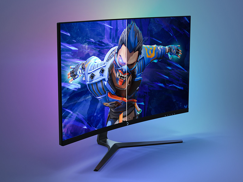 GamePower Vivid V60 27&amp;amp;#039;&amp;amp;#039; Curved RGB 240Hz 0.5ms FHD 1500R Curved 2x2W Speaker VA Gaming Monitör
