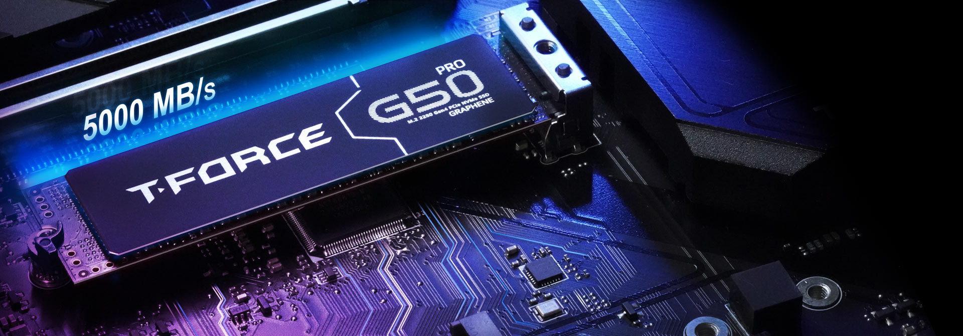 Team T-Force G50 2TB 5000/4500MB/s PCIe NVMe M.2 SSD Disk TM8FFE002T0C129