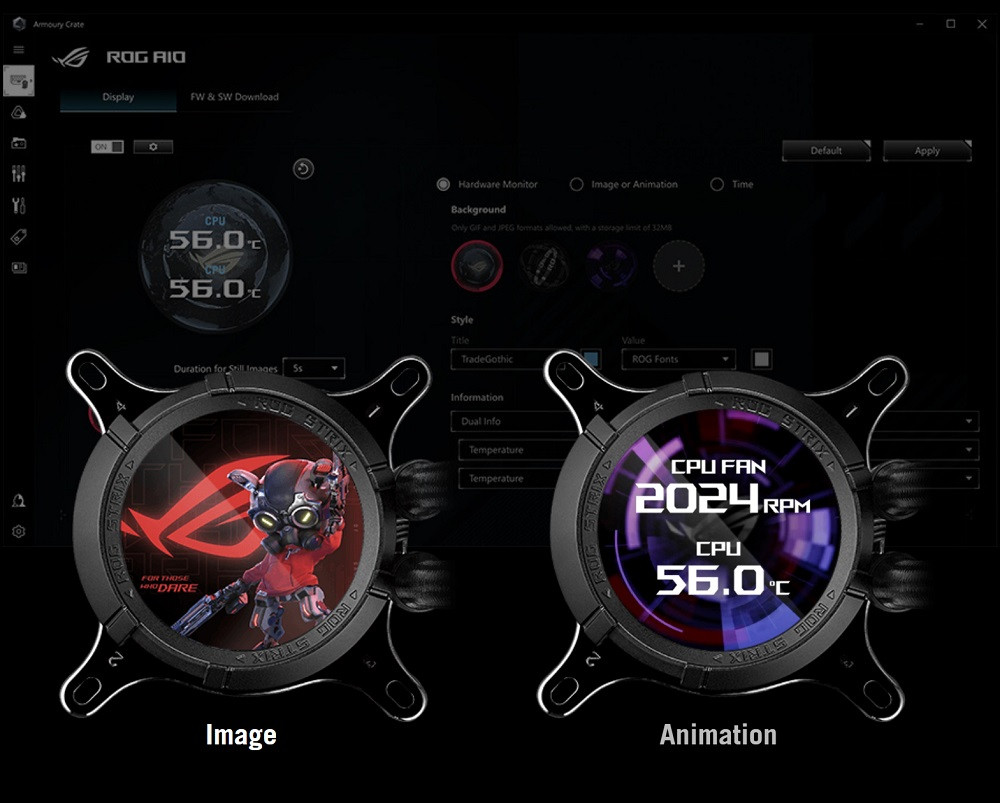 ASUS ROG Strix LC III 360 ARGB LCD Siyah 360mm İşlemci Sıvı Soğutucu 