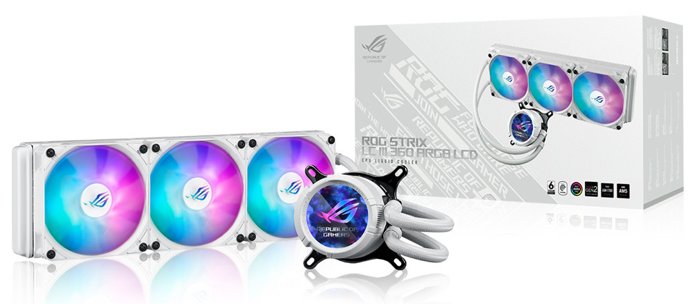 ASUS ROG Strix LC III 360 ARGB LCD Beyaz 360mm İşlemci Sıvı Soğutucu (90RC00W2-M0UAY0)
