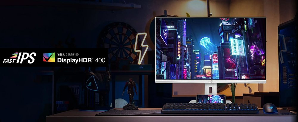 ASUS ROG Strix XG259QNG-W 24.5″ 380Hz 0.3ms Full HD Pivot IPS Gaming (Oyuncu) Monitör