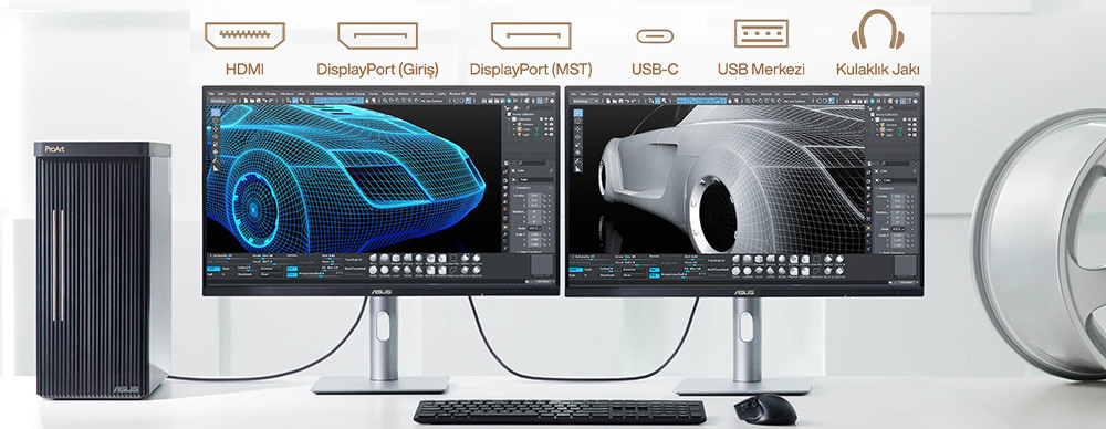 ASUS ProArt PA278CFRV 27″  5ms 100Hz 2K Pivot IPS Monitör
