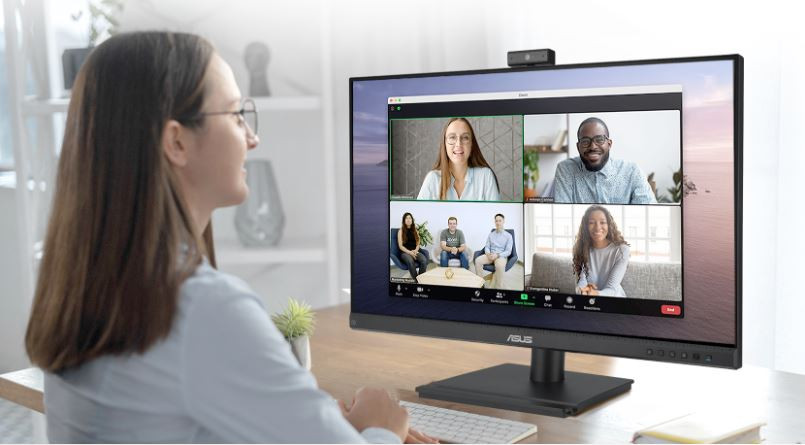 ASUS BE279QFK 27″ 5ms 100Hz IPS Full HD HDMI DP Çerçevesiz Web Kameralı Monitör