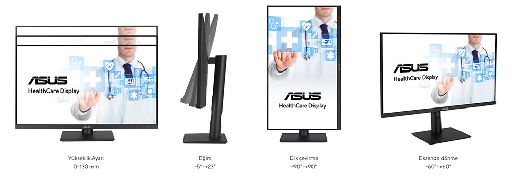 ASUS HA2441A 23.8″ 5ms 75Hz 2K QHD IPS HealthCare Monitör 