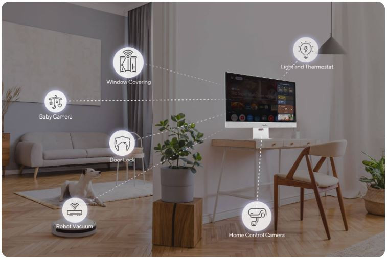 ASUS Zenscreen Smart MS27UC 27″ 5ms 60Hz  4K Ultra HD IPS Akıllı Monitör