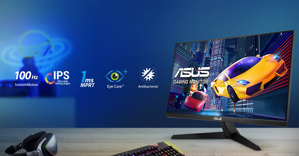 ASUS VY229HF 22″ 100Hz 1ms Adaptive-Sync SmoothMotion  Full HD IPS Gaming (Oyuncu) Monitör