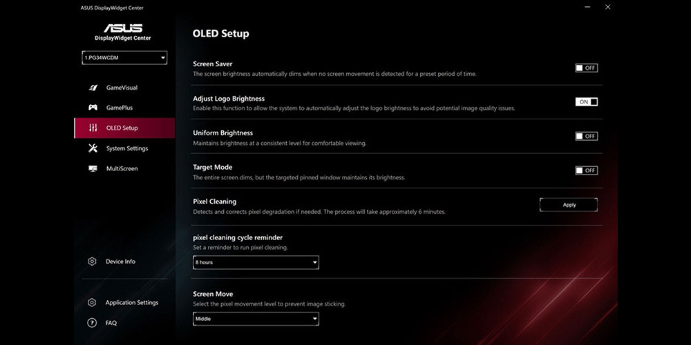 ASUS ROG Swift OLED PG34WCDM 34 ″ 240Hz 0,03ms GTG Curved 3.5K UltraWide QHD OLED Gaming (Oyuncu) Monitör