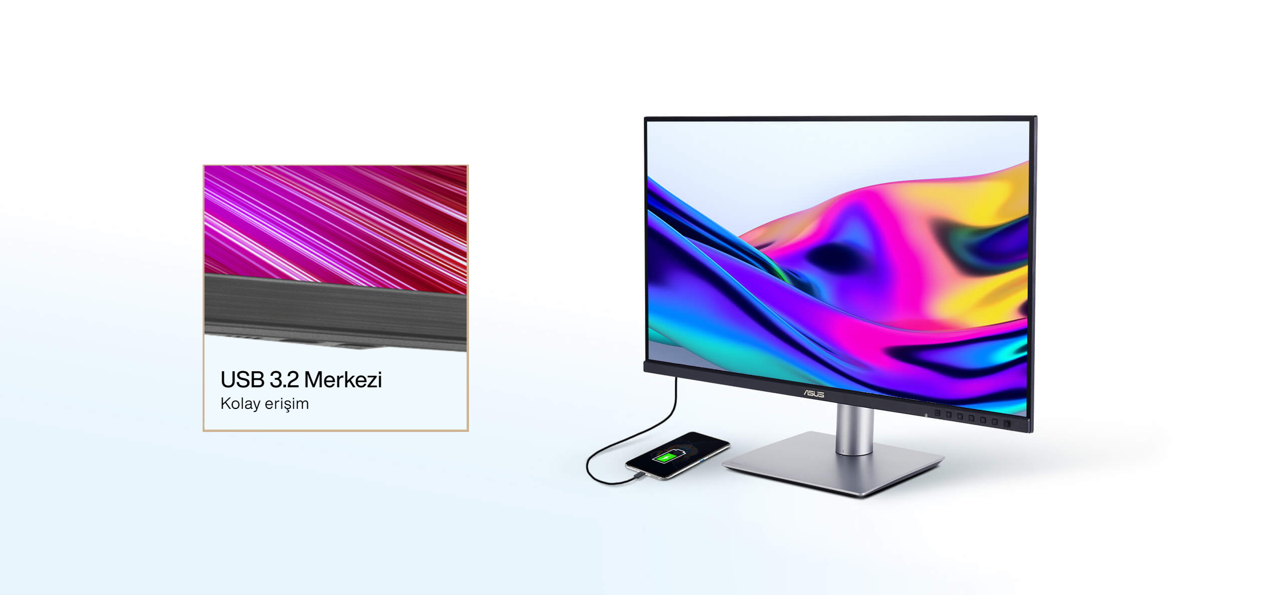 ASUS ProArt Display PA24ACRV 24″ 75Hz 5ms 2K QHD VESA DisplayHDR 400 IPS Profesyonel  Monitör