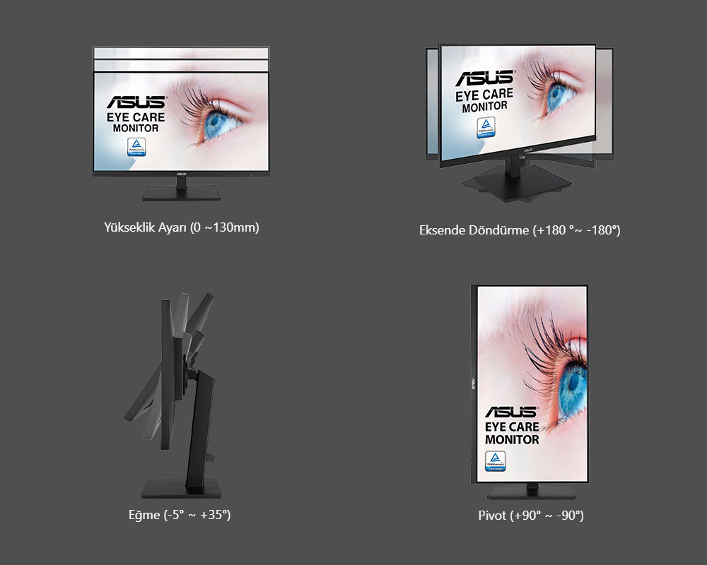 ASUS VA24DQSB  23.8 ″  5ms  75Hz  Adaptive-Sync Full HD IPS Monitör