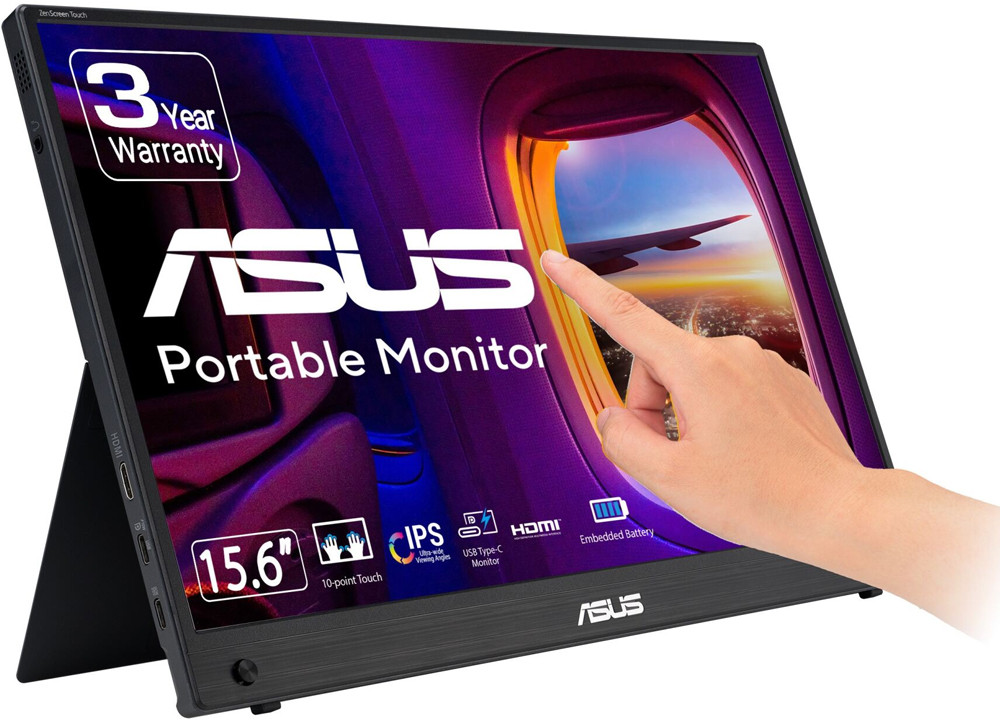 ASUS ZenScreen Touch MB16AMTR 16″ 5ms 60Hz  Full HD IPS Taşınabilir Dokunmatik Monitör
