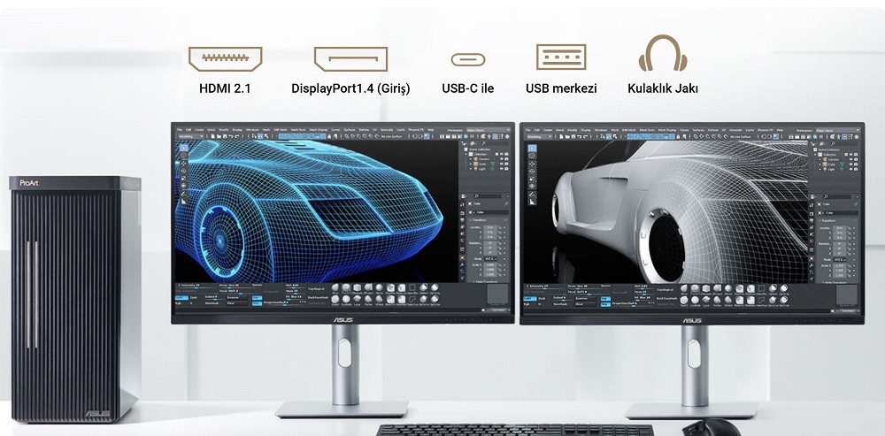 ASUS ProArt Display PA27JCV 27″ 5ms 60Hz VESA DisplayHDR 500 5K Ultra HD IPS Profesyonel Monitör