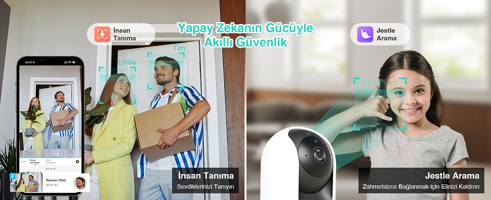 Botslab +360 C221 PRO 5MP 3K Çözünürlük 360° Akıllı Gece Görüşlü Wi-Fi Güvenlik Kamerası
