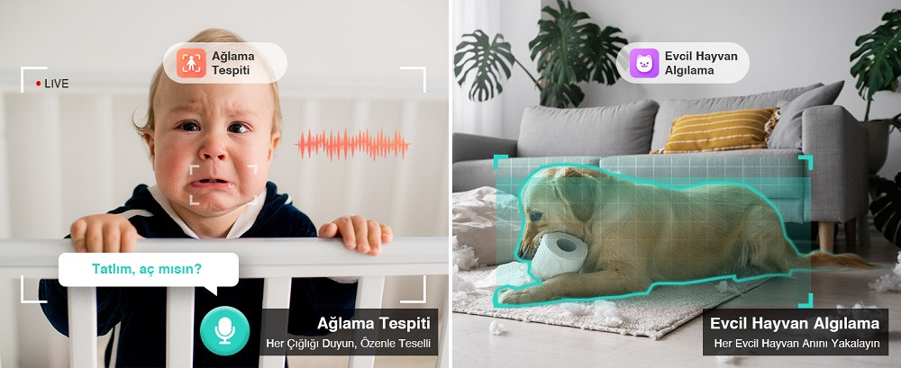Botslab +360 C221 PRO 5MP 3K Çözünürlük 360° Akıllı Gece Görüşlü Wi-Fi Güvenlik Kamerası