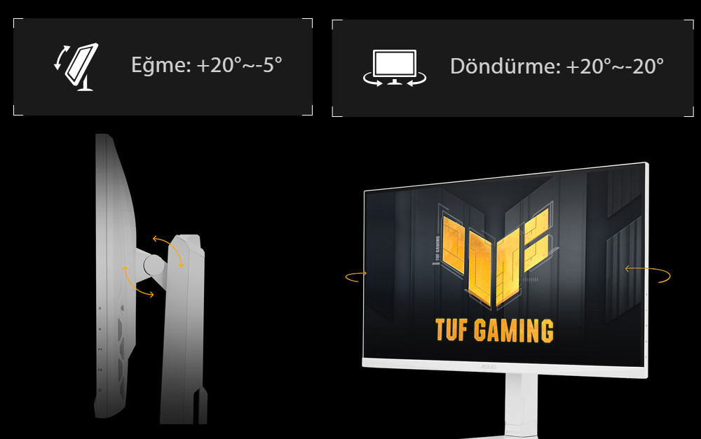 Asus TUF Gaming VG27AQML1A-W 27″ 260Hz 1ms GTG ELMB Sync  2K Ultra HD Fast IPS Gaming (Oyuncu) Monitör
