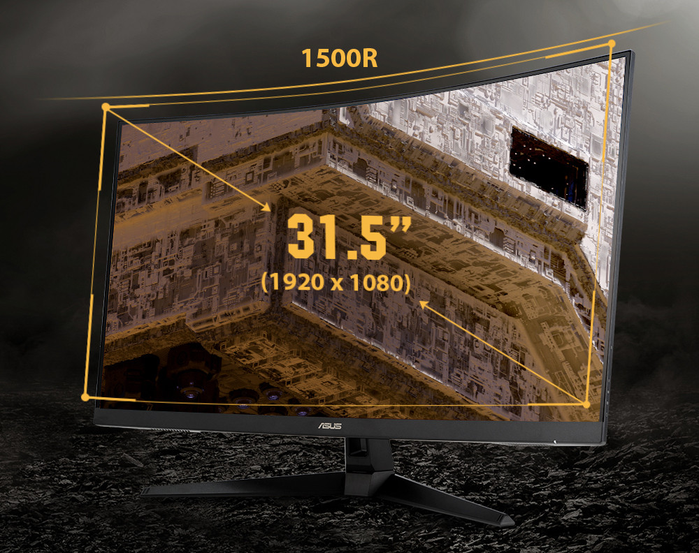 Asus TUF Gaming VG328H1B 32″ 165Hz 1ms Adaptive Sync Curved Full HD VA Gaming (Oyuncu) Monitör