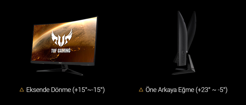 Asus TUF Gaming VG328H1B 32″ 165Hz 1ms Adaptive Sync Curved Full HD VA Gaming (Oyuncu) Monitör