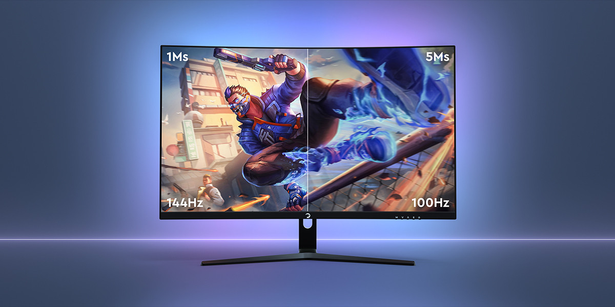 GamePower Vivid F20 27″ 1500R Curved RGB 144Hz 1ms FHD Va Panel 2x2W Speaker Gaming Monitör (Sıfır Ölü Piksel Garantili)