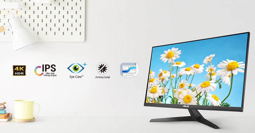 ASUS VY27UQ 27″ 5ms 60Hz  Eye Care HDR-10 4K Ultra HD IPS Monitör