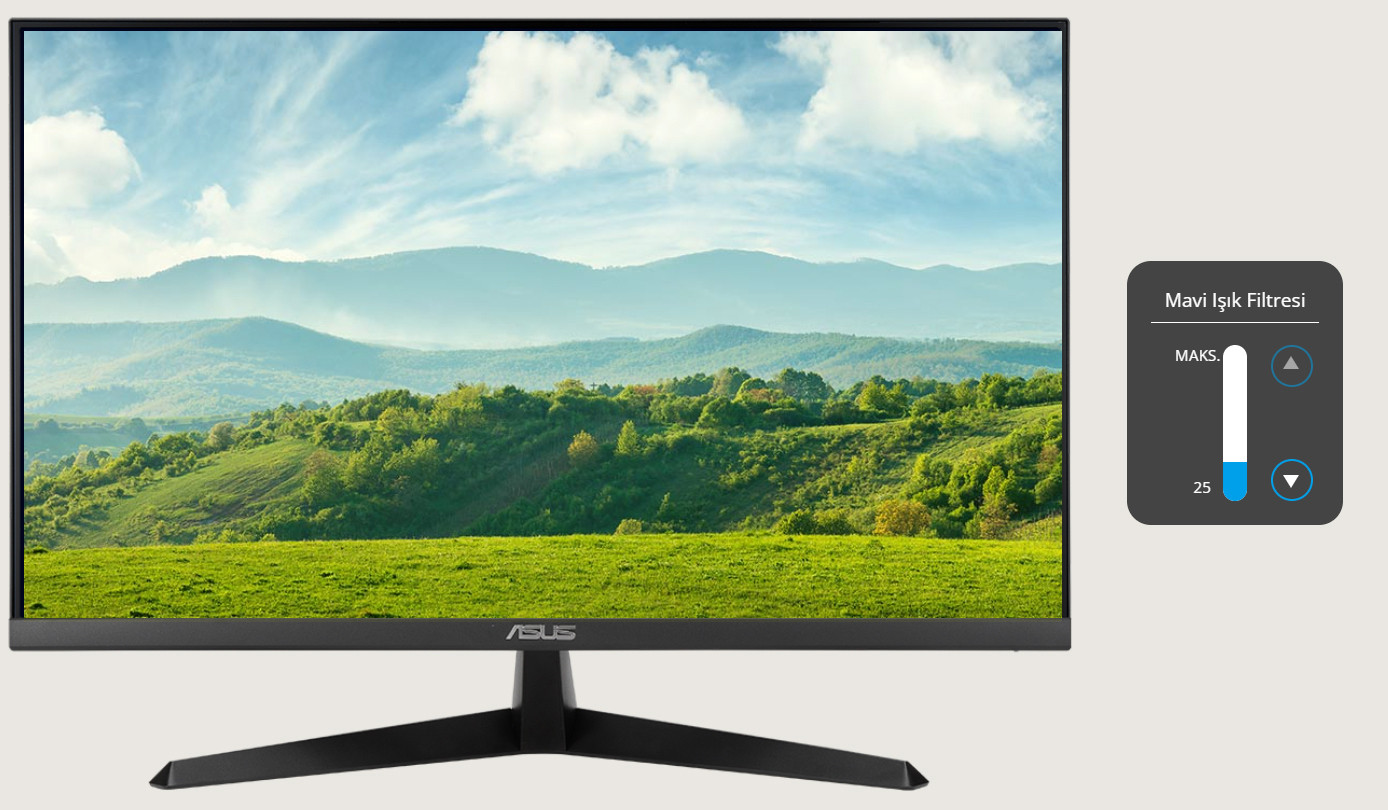 ASUS VY27UQ 27″ 5ms 60Hz  Eye Care HDR-10 4K Ultra HD IPS Monitör