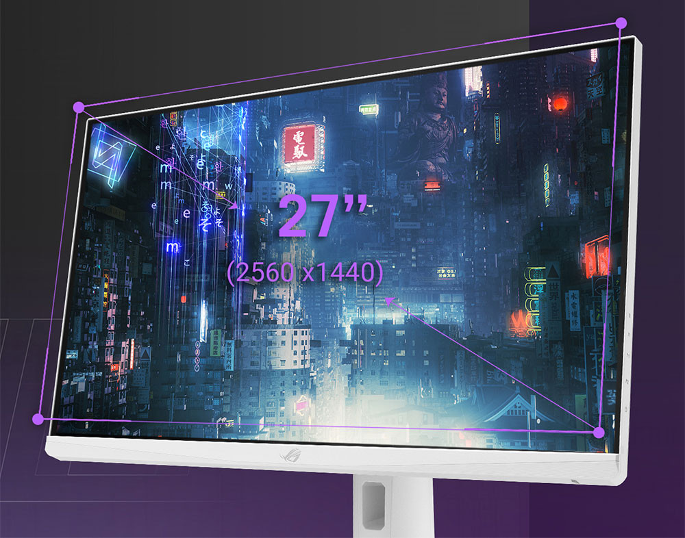 ASUS ROG Strix XG27AQ-W 27″ 170Hz 1ms ELMB Sync DisplayHDR 400 2K QHD Fast IPS Gaming (Oyuncu) Monitör