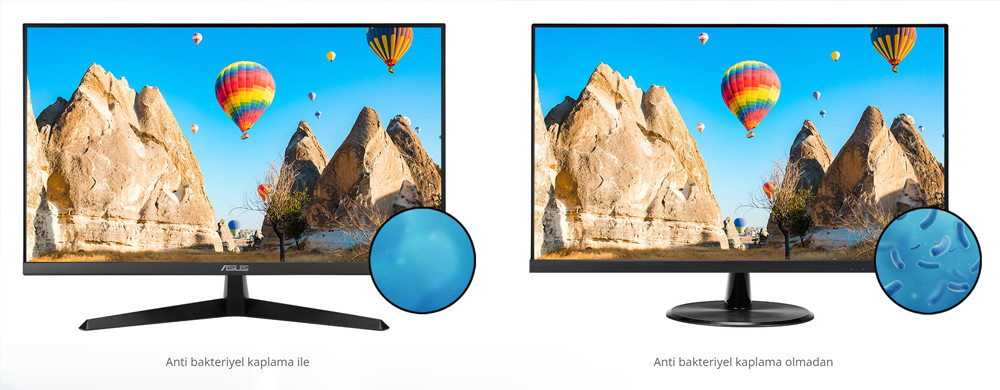 ASUS VY229Q 22″ 75Hz 1ms  Flicker Free Eye Care Full HD IPS Monitör