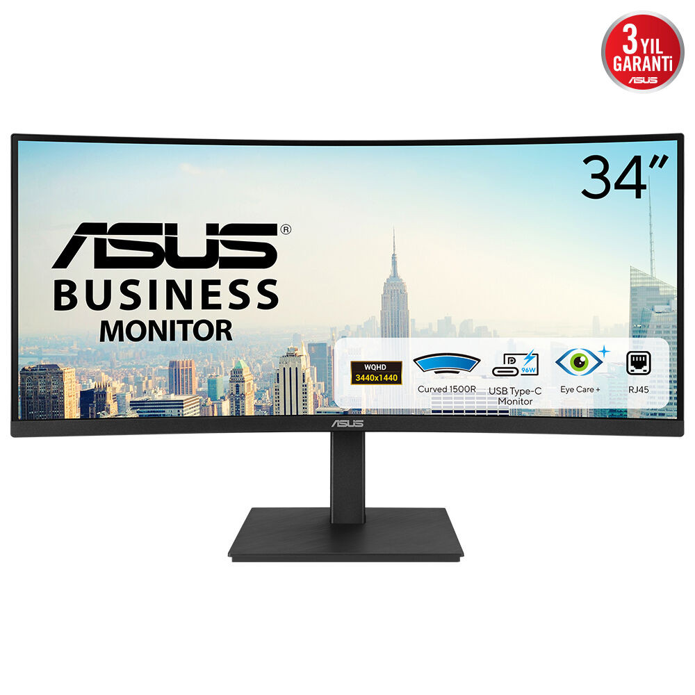 ASUS TUF Gaming  VA34VCPSR 34″ 4ms 100Hz WQHD (3440x1440) Curved VA FreeSync Monitör