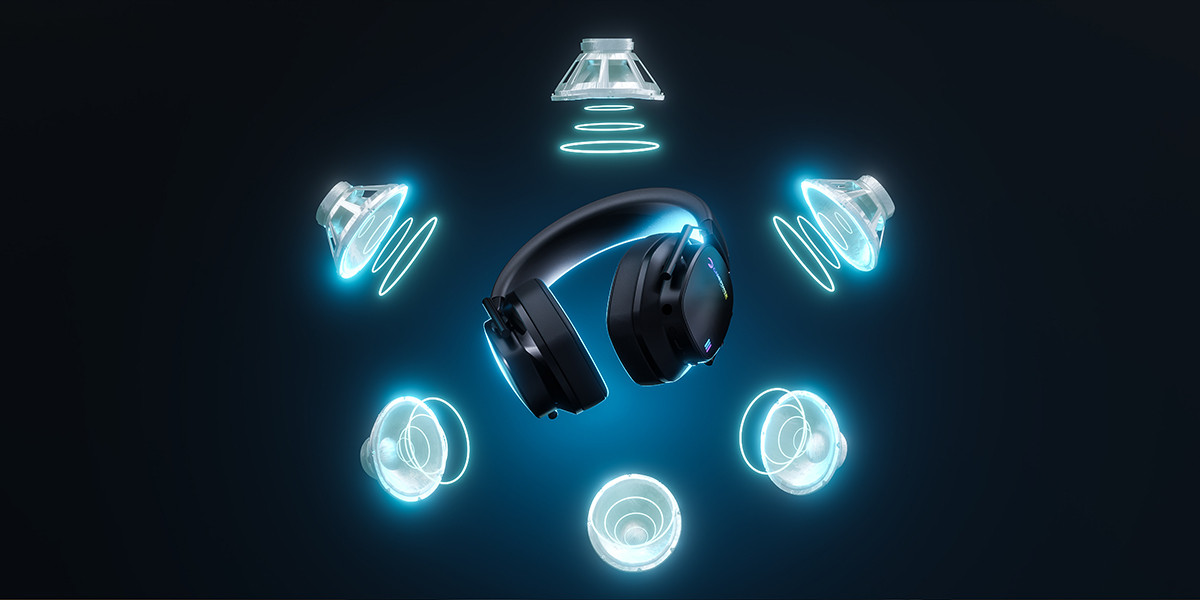 GamePower Kai Titanium Ultra Wireless 7.1 Surround Hi-Fi Rainbow Gaming Kulaklık