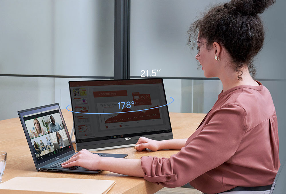 ASUS ZenScreen MB229CF 22” 5ms 100Hz IPS Full HD Taşınabilir Monitör