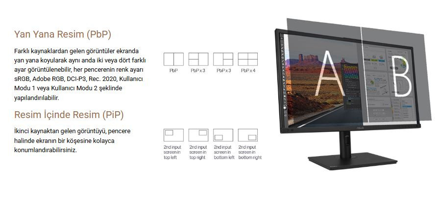 ASUS ProArt Display PA27DCE-K 27″ 0.1ms 60Hz 4K Ultra HD OLED Profesyonel Monitör
