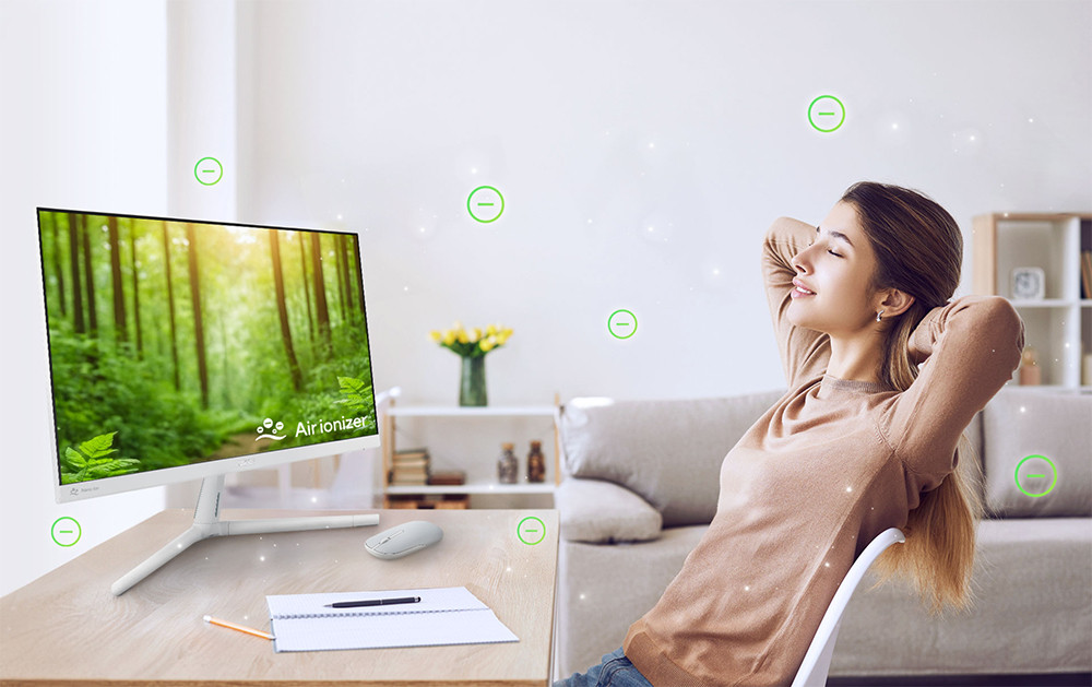 ASUS VU279HFI-W 27″ 100Hz 1ms Eye Care Hava İyonizeri Full HD IPS Monitör