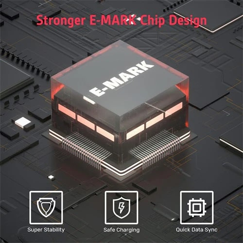 Unitek Type-C to Type-C (100W) 1Mt (4K 10Gbps Görüntü Aktarımı) Hızlı Şarj Kablosu C14082ABK