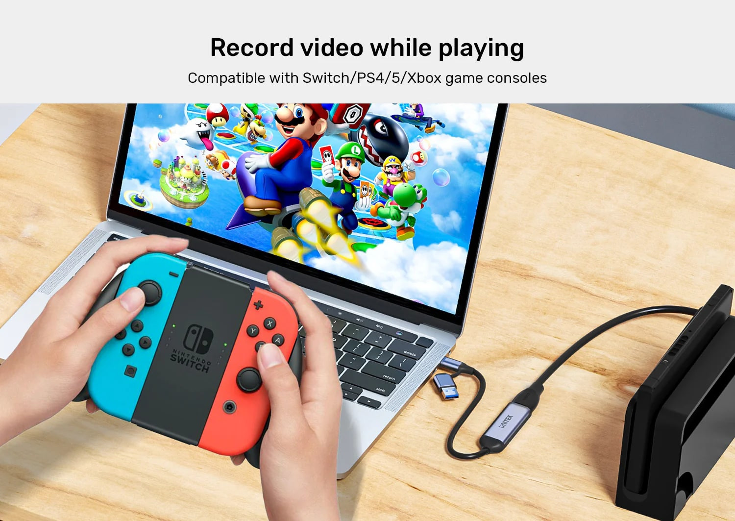 Unitek 4K Video Capture Kart HDMI To USB-C/A V1167A