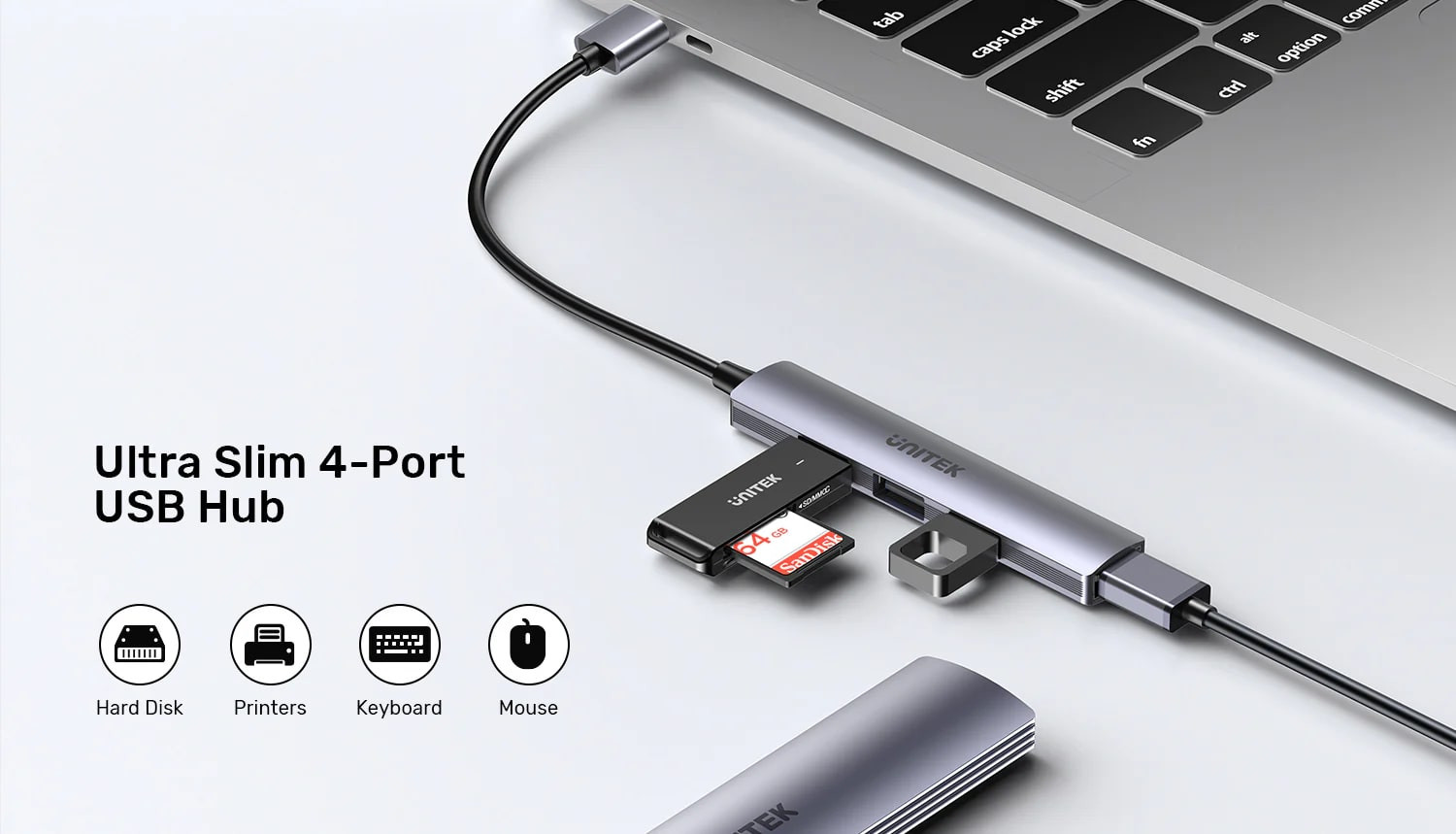 Unitek Type-A to  1 USB 3.0 - 3 USB 2.0 PORT USB Dönüştürücü H1208A
