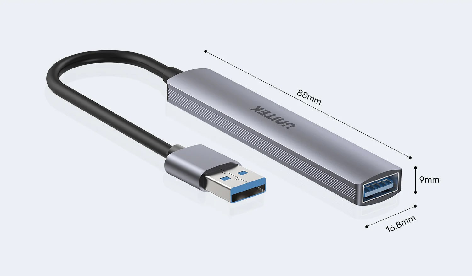 Unitek Type-A to  1 USB 3.0 - 3 USB 2.0 PORT USB Dönüştürücü H1208A