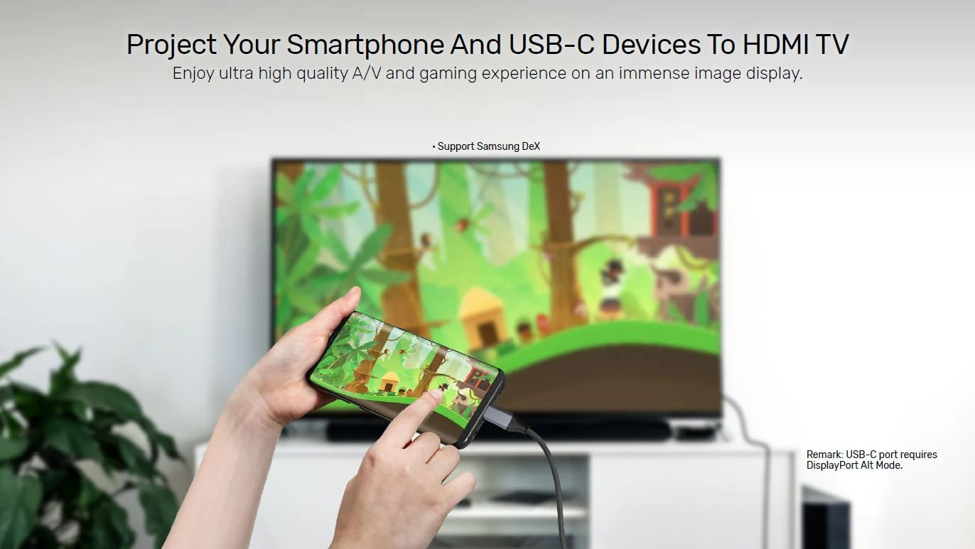Unitek Type-C to HDMI 2.0 4K/60Hz 1.8M Dönüştürücü Kablo V1423A
