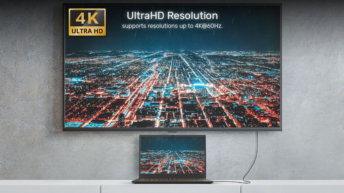 Unitek Type-C to HDMI 2.0 4K/60Hz 1.8M Dönüştürücü Kablo V1423A