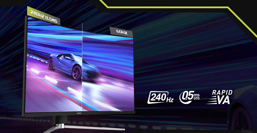 MSI MAG 325CQRXF E2 31.5″ 0.5ms 240Hz Curved Gaming Monitör