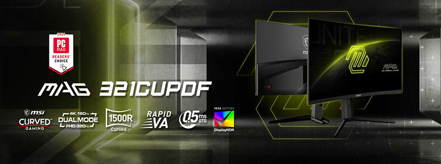 MSI MAG 321CUPDF 31.5″ 0.5ms 160Hz UHD VA FSync Curved Gaming Monitör