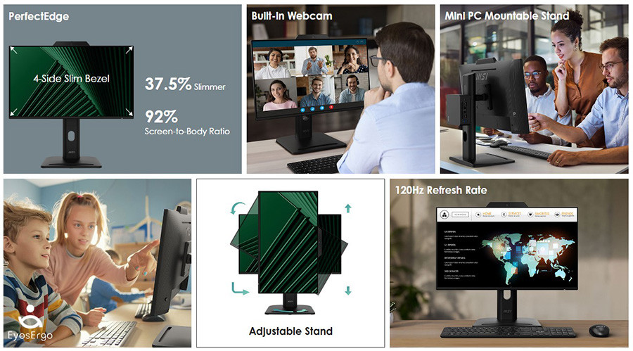 MSI PRO MP242PMG 23.8” 1ms 120Hz IPS Full HD Pivot Monitör