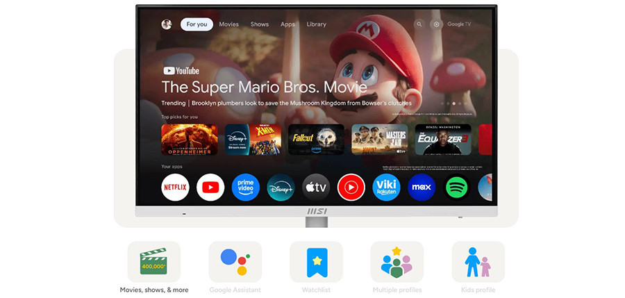 MSI Modern MD272UPSW 27″ 60Hz 1ms AdaptiveSync UHD IPS Flat Beyaz Monitör