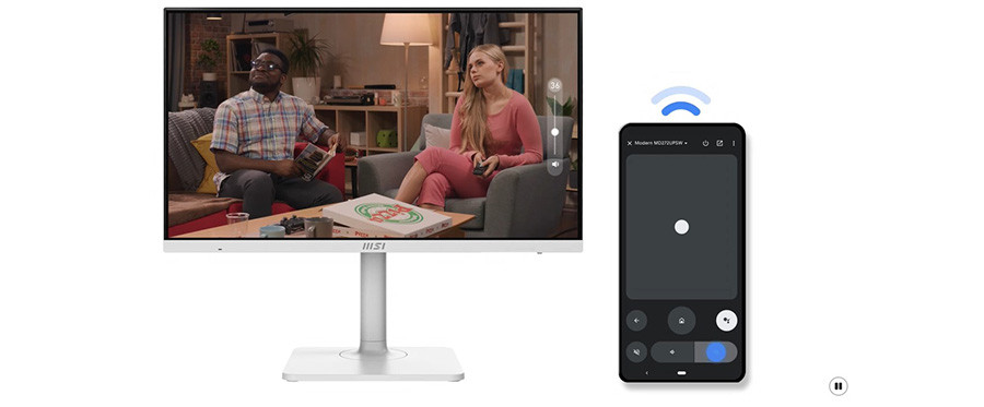 MSI Modern MD272UPSW 27″ 60Hz 1ms AdaptiveSync UHD IPS Flat Beyaz Monitör
